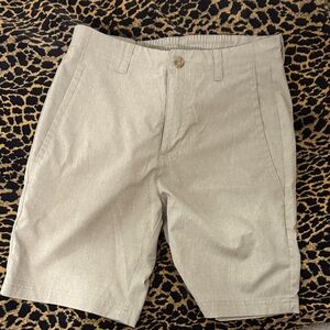 NICHOLAS Men's Beige Flat Front Shorts